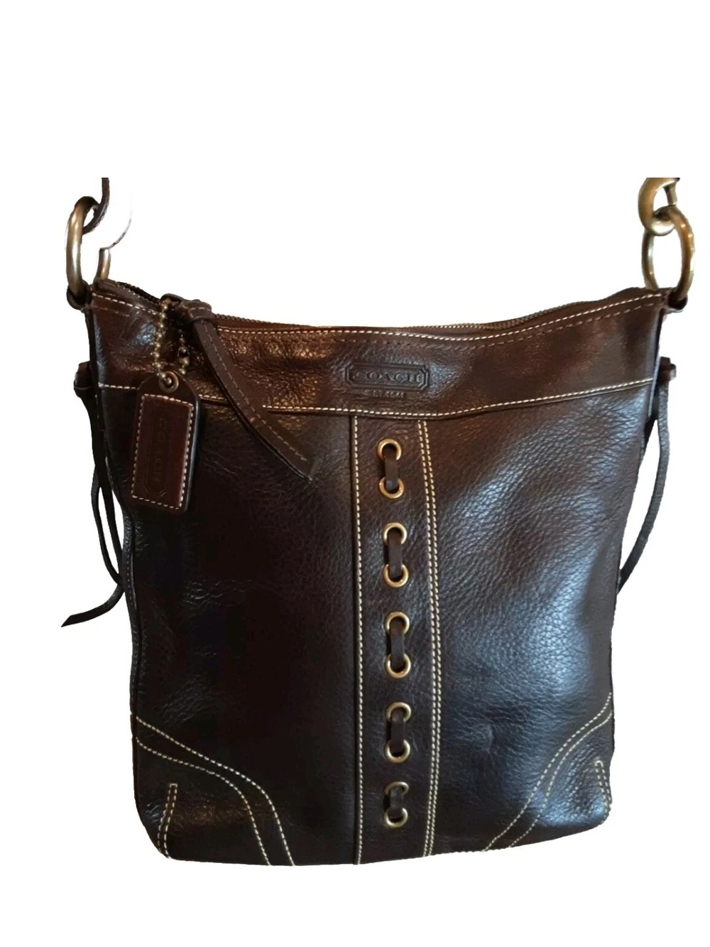 Coach Brown Leather Shoulder Bag